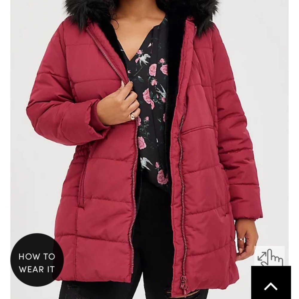 Torrid size 2 puffer jacket